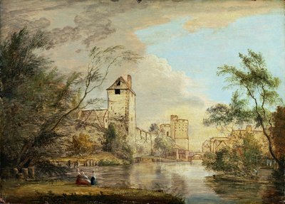 An Unfinished View of the West Gate, Canterbury, c.1790-1800 by Paul Sandby